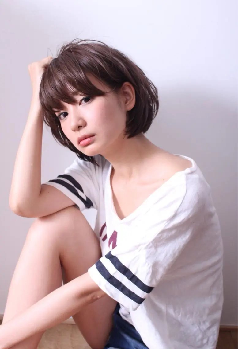 ショート アッシュ 福見 康平のヘアスタイル