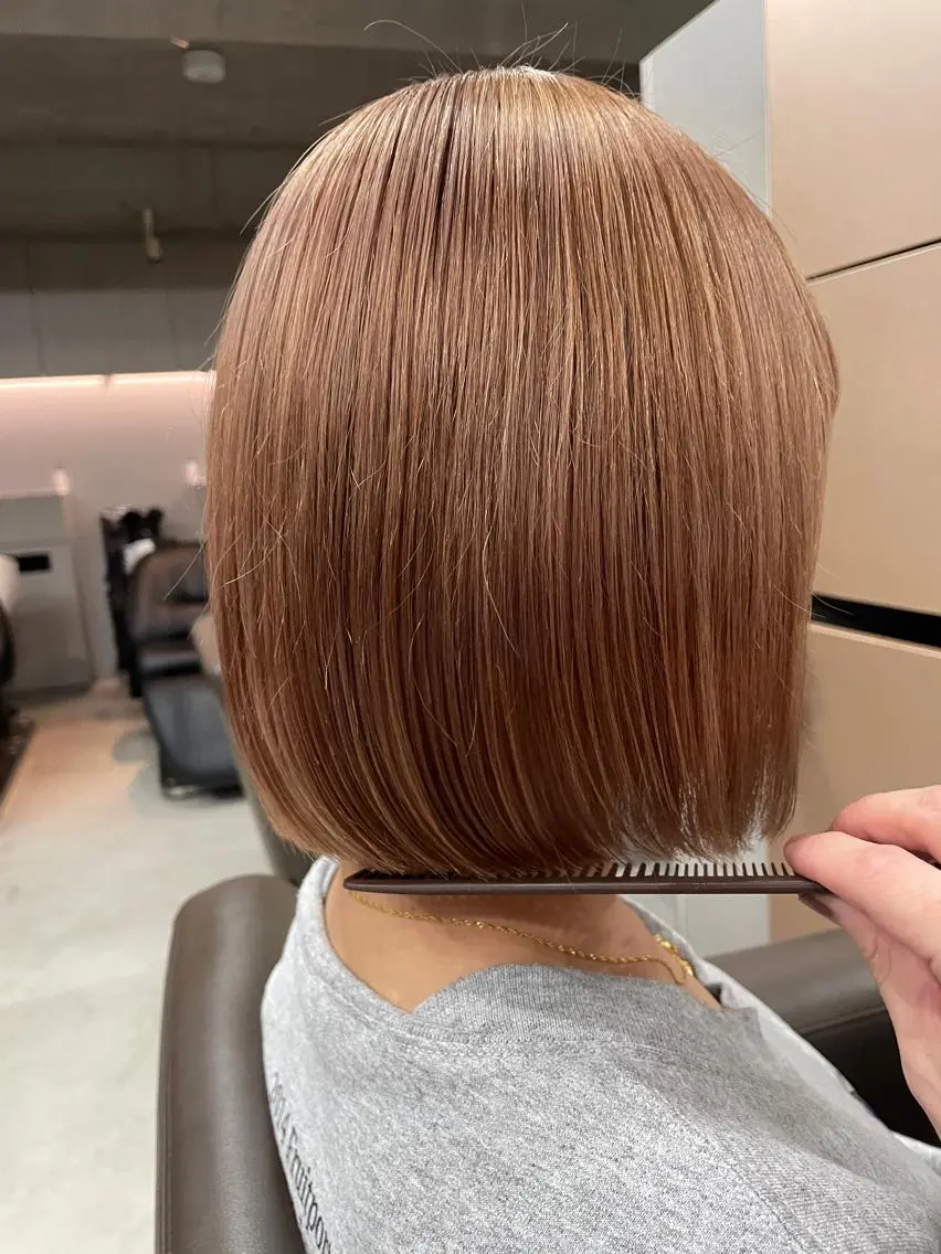 ミディアム カラー ヘアカラー 吉田一輝 外国人パーマのヘアスタイル
