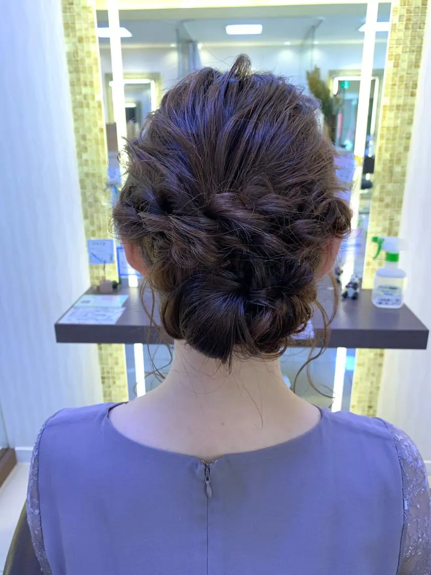 ロング ヘアアレンジ ヘアセット 似合わせカットカラー ♡佐藤捺美のヘアスタイル