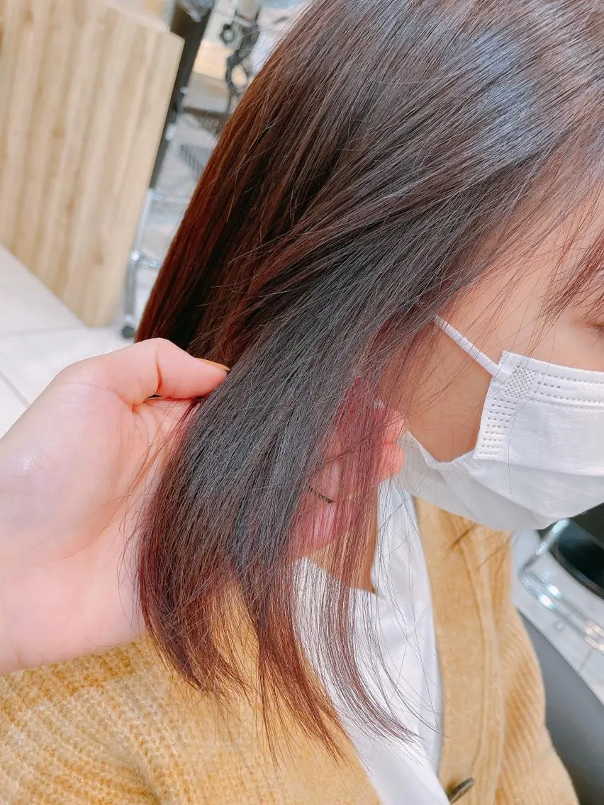 ミディアム カラー ピンクカラー カット ヘアカラー 田野倉NEXT店 美髪ニストのヘアスタイル