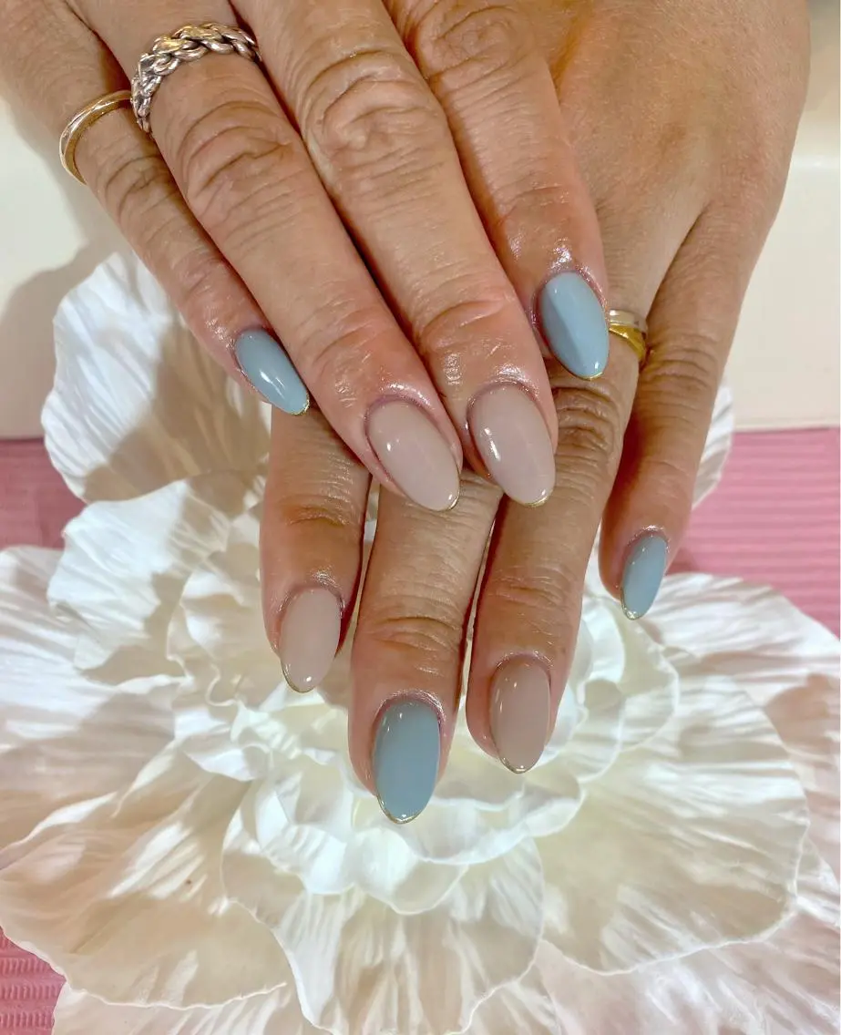 ネイル 長さ出し フレンチネイル ♢ME2ROOM♢ #巻き爪#リラクのネイルデザイン