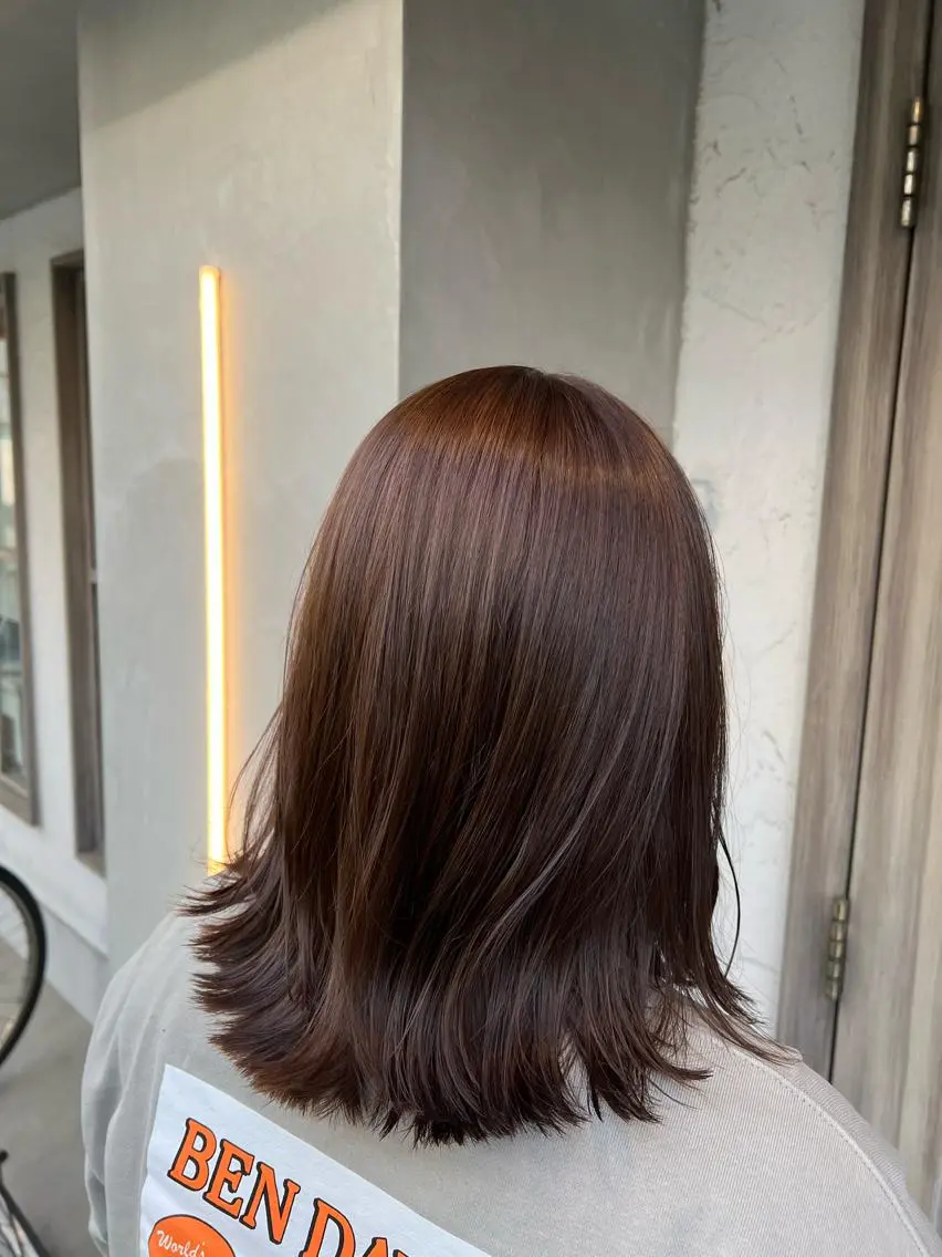 ミディアム カラー ひがし はるなのヘアスタイル