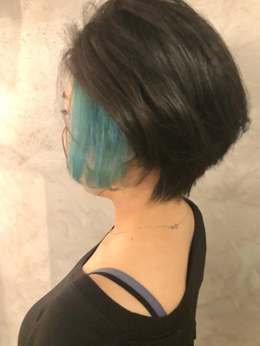 カラー ブルーカラー ヘアカラー 透明感カラー/ ブリーチ無し/RYOのヘアスタイル