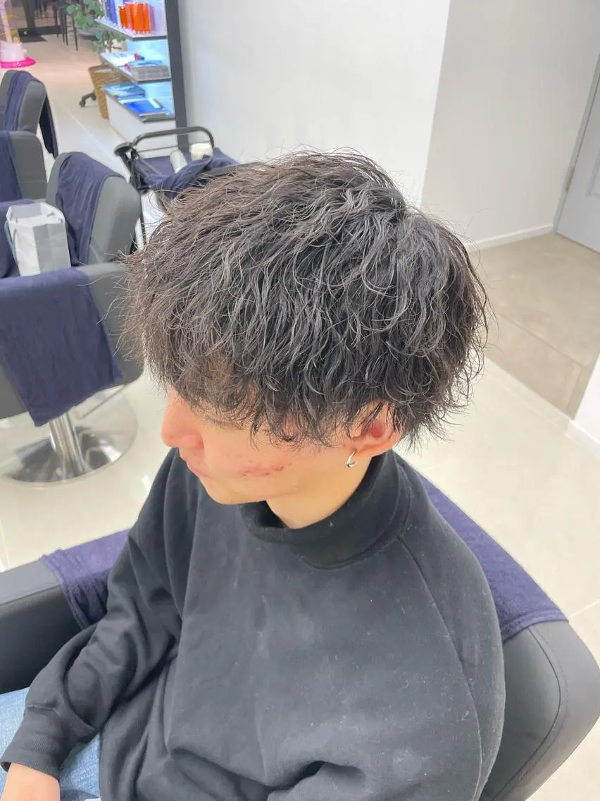 ショート パーマ ヘアアレンジ メンズ 🔥メンズ特化🔥 木村 祐太のヘアスタイル
