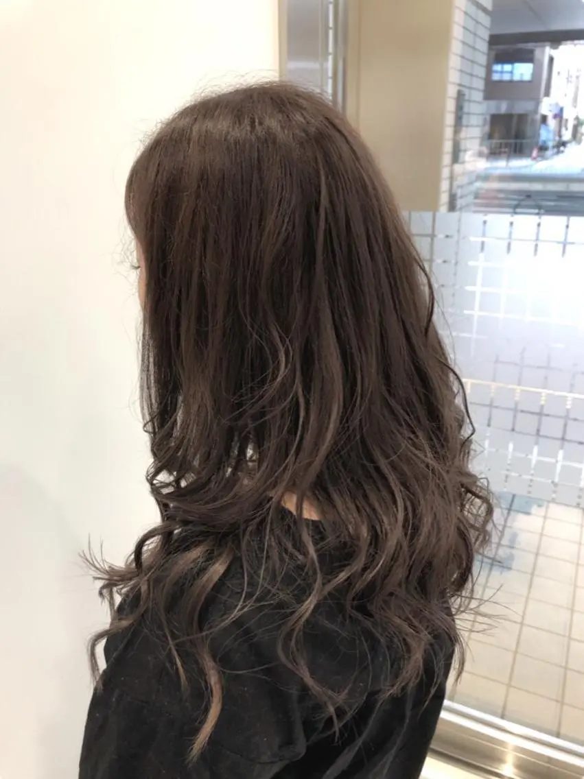 セミロング カラー アッシュ イルミナカラー ラベンダーカラー ラベンダーアッシュ カット ヘアカラー トリートメント 宮林　努 / Ash 日野店のヘアスタイル