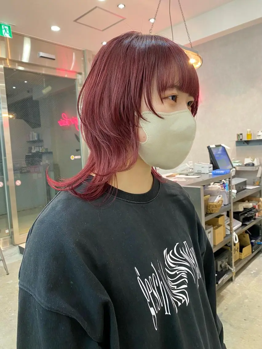 ミディアム カラー ヘアアレンジ カット ヘアカラー トリートメント 小顔カット/艶 カラー特化♡MIHOのヘアスタイル
