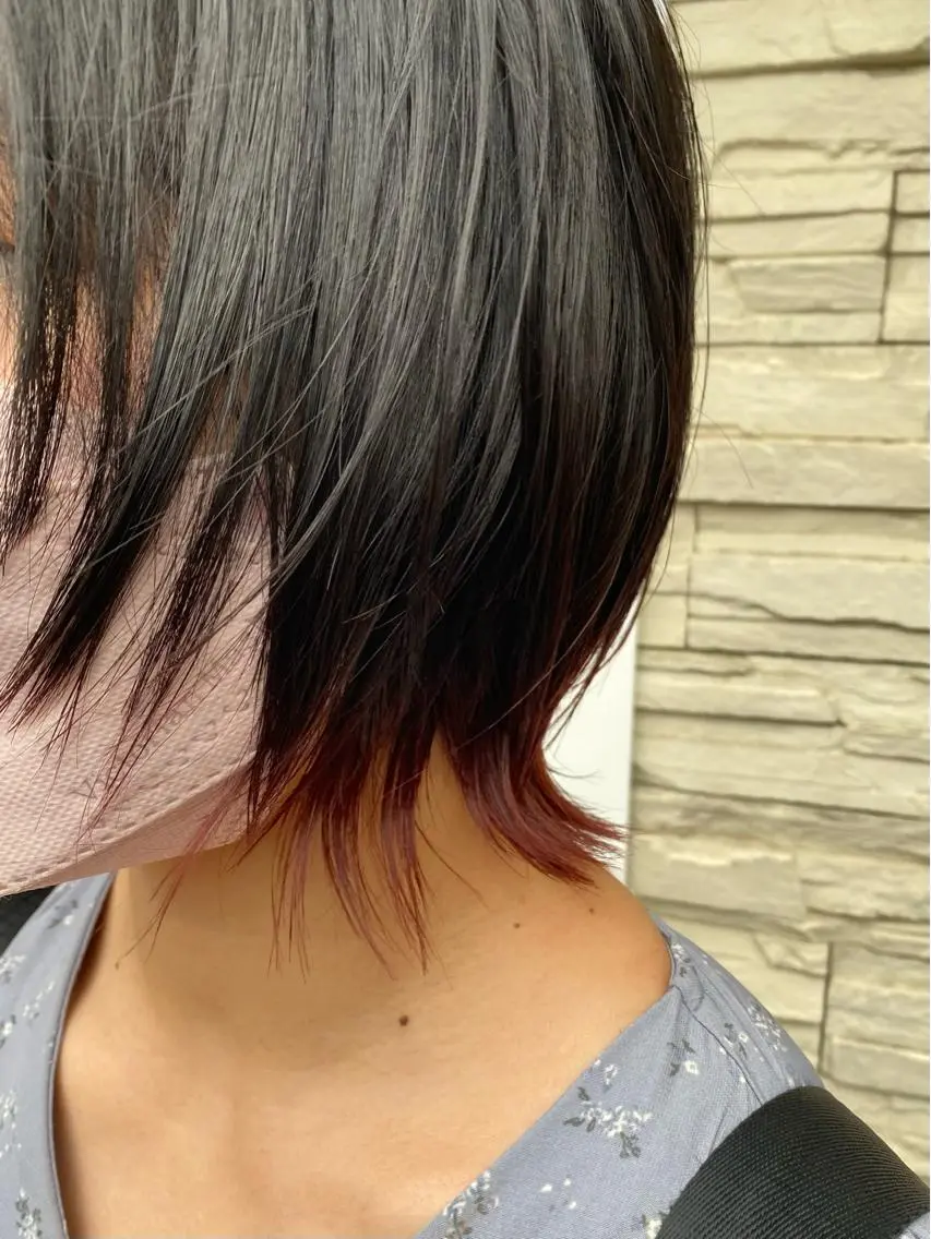 ショート カラー グラデーションカラー ウルフカット カット ヘアカラー 💎髪質改善💎艶髪 💎ブリーチ💎津村のヘアスタイル
