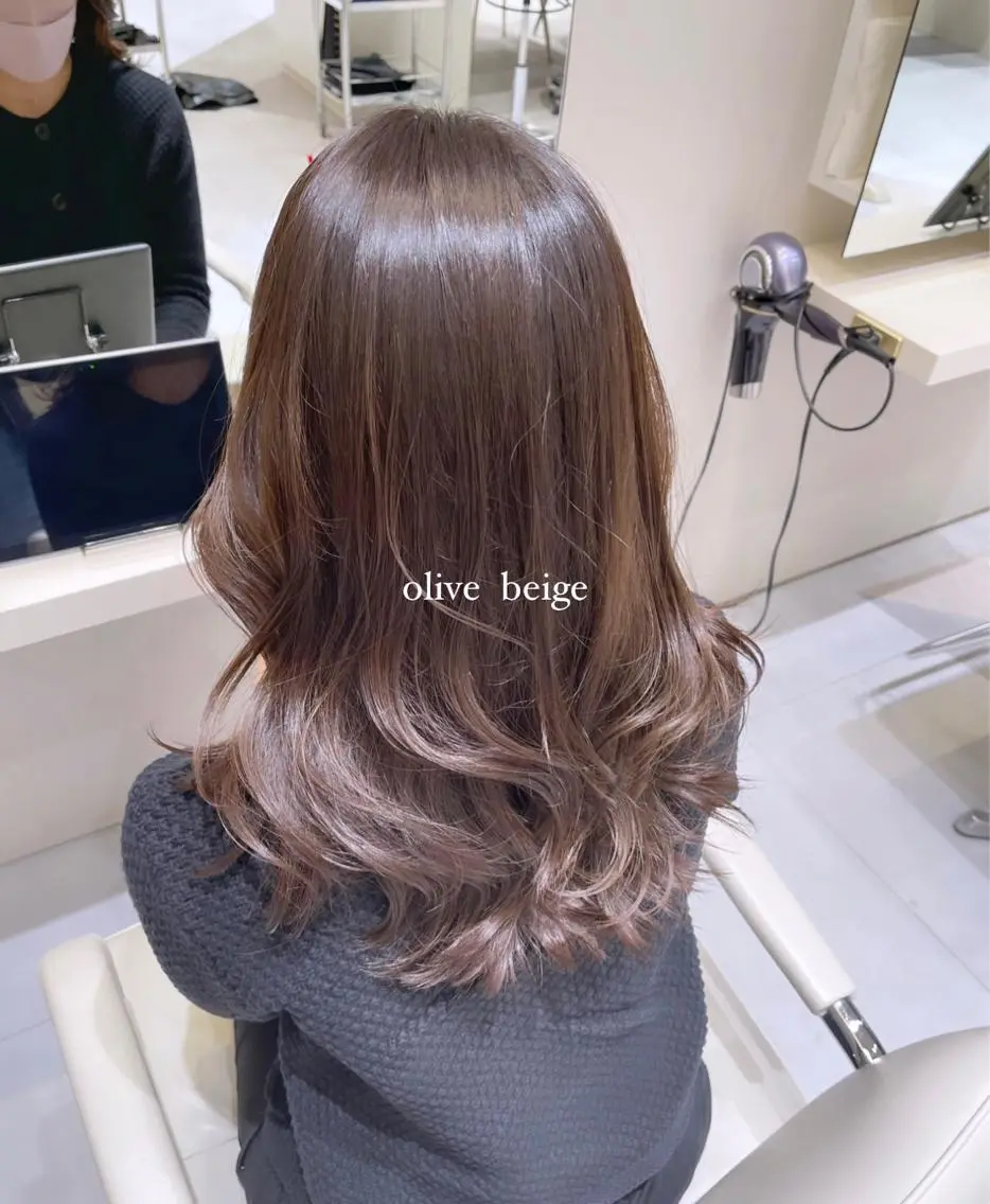セミロング カラー カット ヘアカラー トリートメント k-two top stylist 林原のヘアスタイル