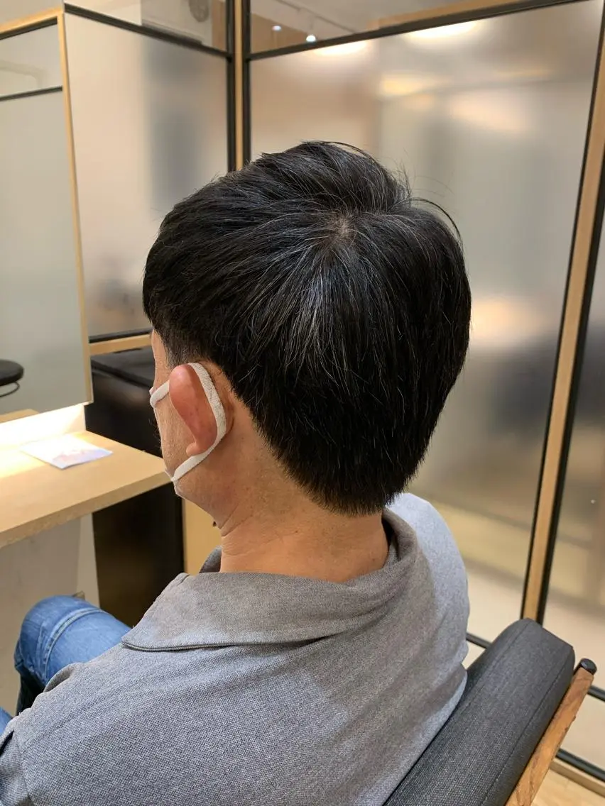 メンズ アップバング 刈り上げ ゆうき あすかのヘアスタイル
