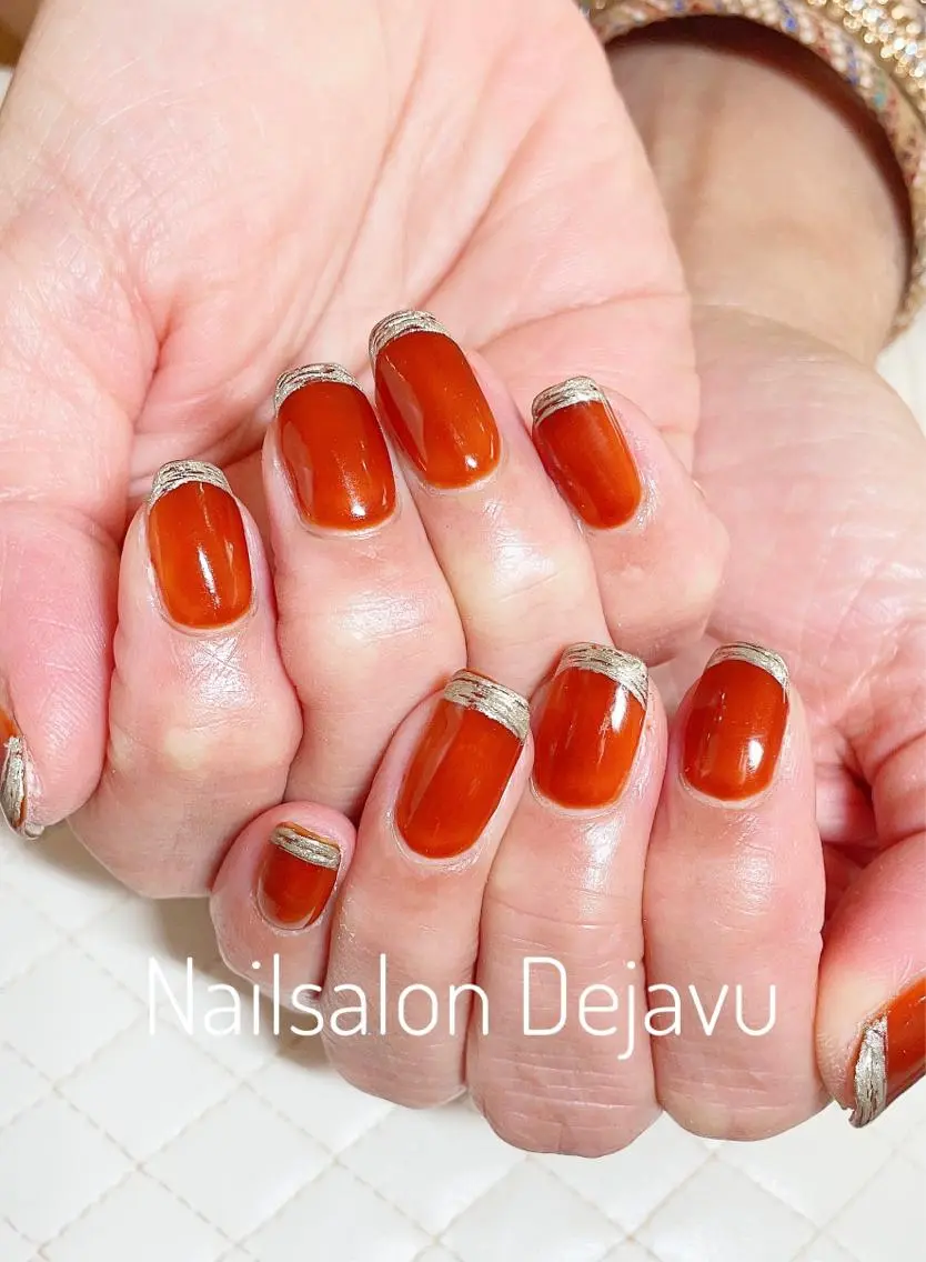 ネイル アートネイル フレンチネイル ニュアンスネイル ハンドネイル Nail salon Dejavu 🌿のネイルデザイン