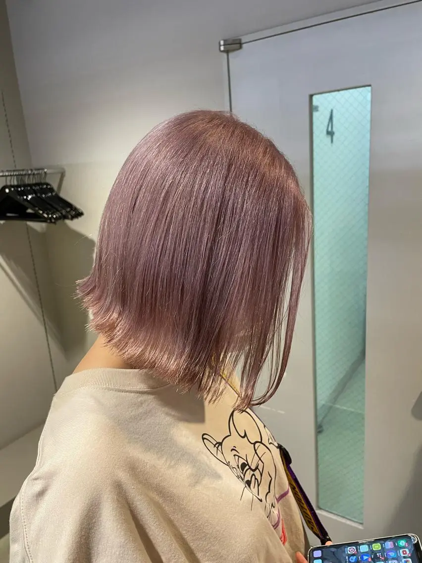 セミロング カラー ヘアアレンジ 🩵 JURI🩵のヘアスタイル