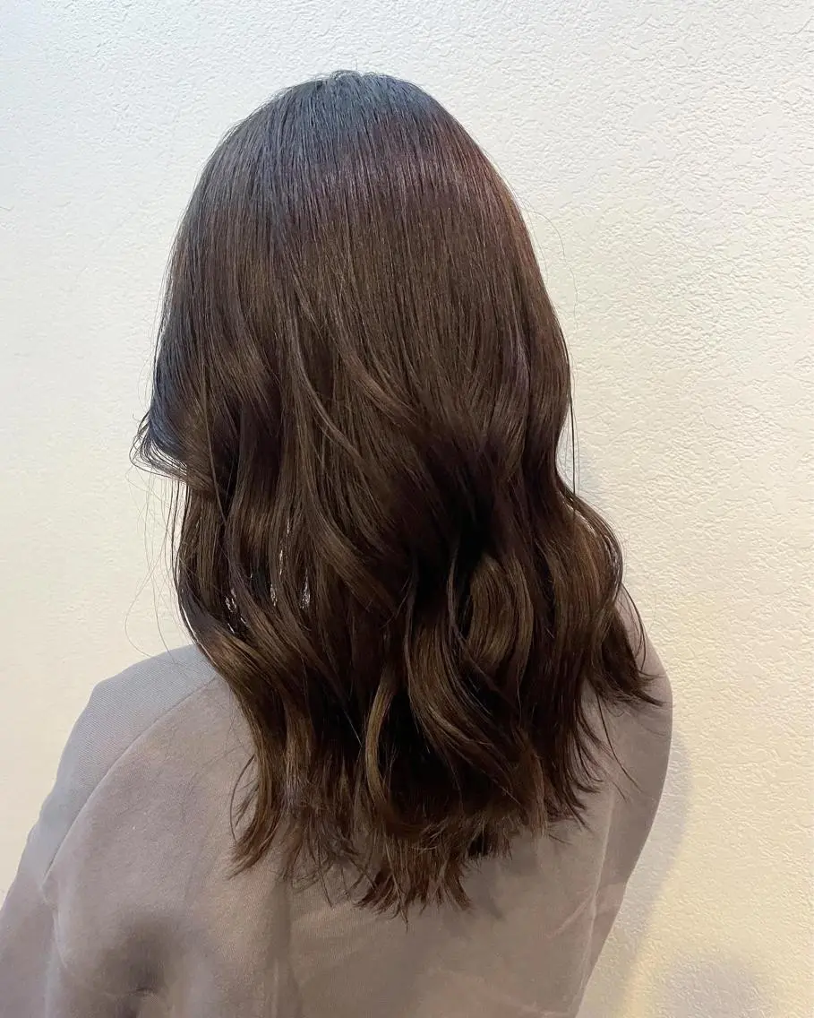セミロング カラー ヘアカラー トリートメント 英語ok sohee ソヒ 305号室のヘアスタイル