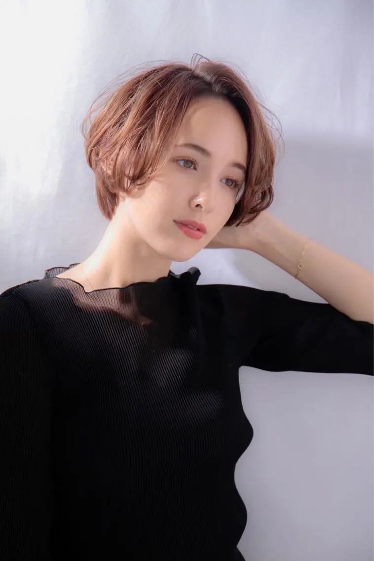 ショート カラー パーマ カット ヘアカラー トリートメント ボブ/ショート得意 安西駿一　【銀座】のヘアスタイル