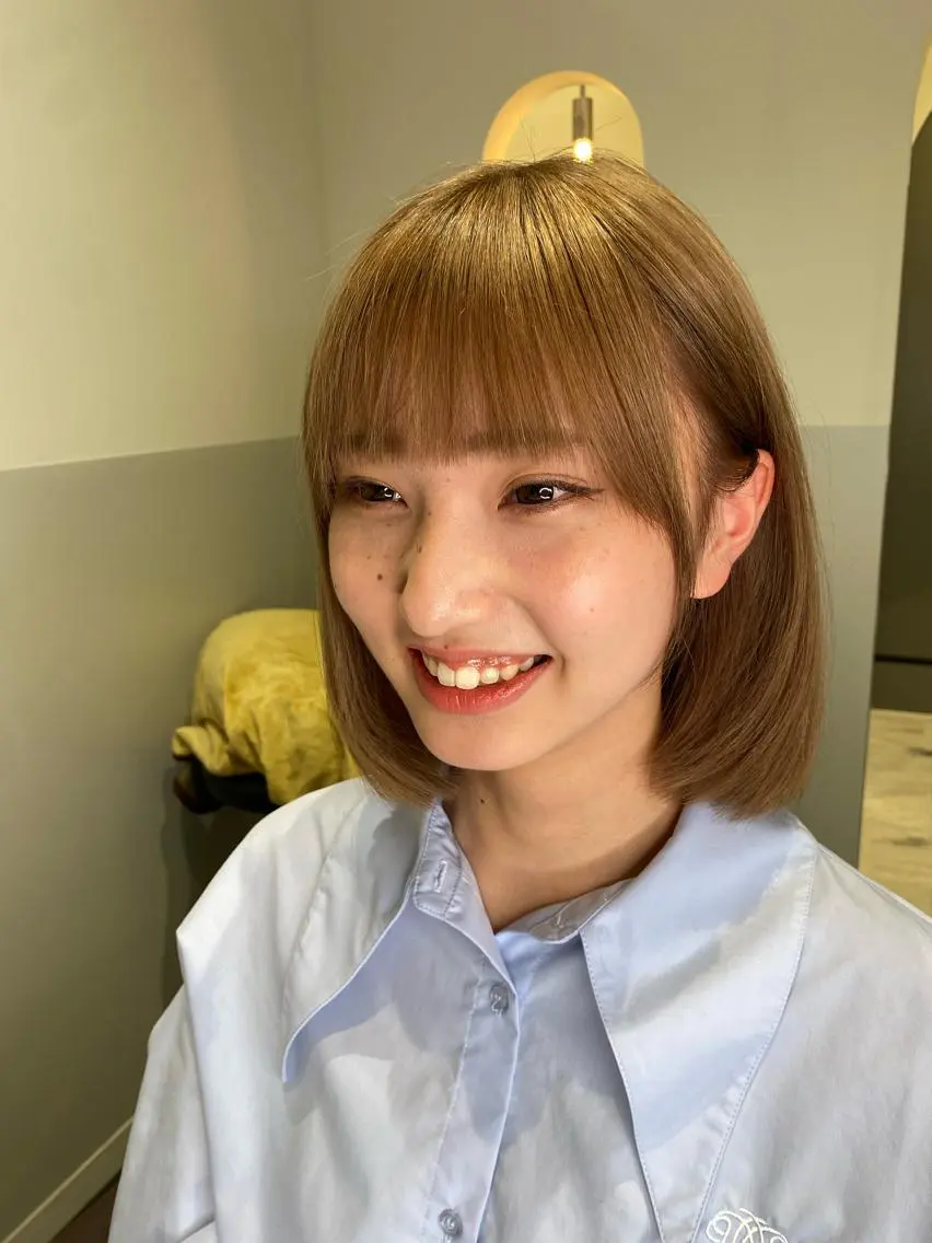 ショート カラー ヘアアレンジ 🫧新宿 透明感 カラー/サスケ🫧のヘアスタイル