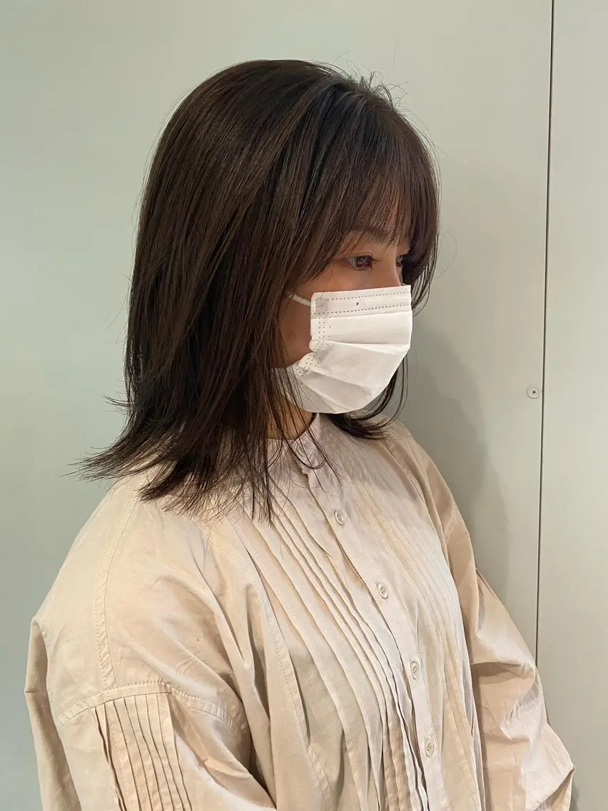 ミディアム カラー ヘアカラー トリートメント ✴︎まえた さやか✴︎のヘアスタイル