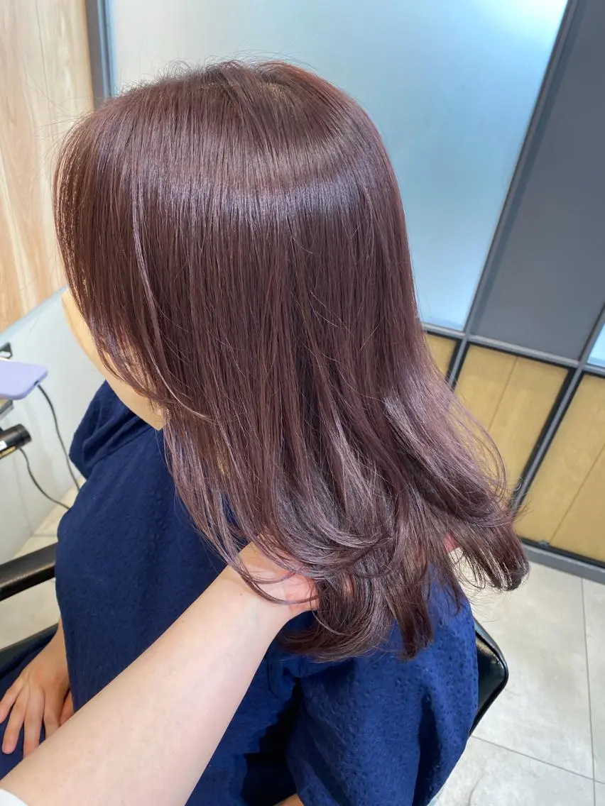 ミディアム カラー ヘアアレンジ カット ヘアカラー Hatanaka Airiのヘアスタイル