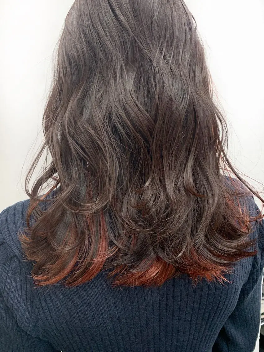 セミロング 初めてでも失敗しない 透明感カラー Miiのヘアスタイル
