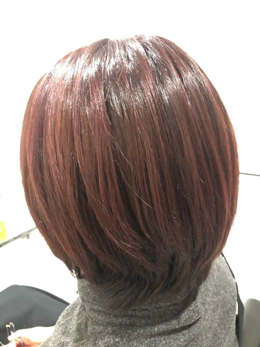 カラー ブラウンカラー イルミナカラー レッドカラー 🌟河津尚也/大橋 /髪質改善🌟のヘアスタイル