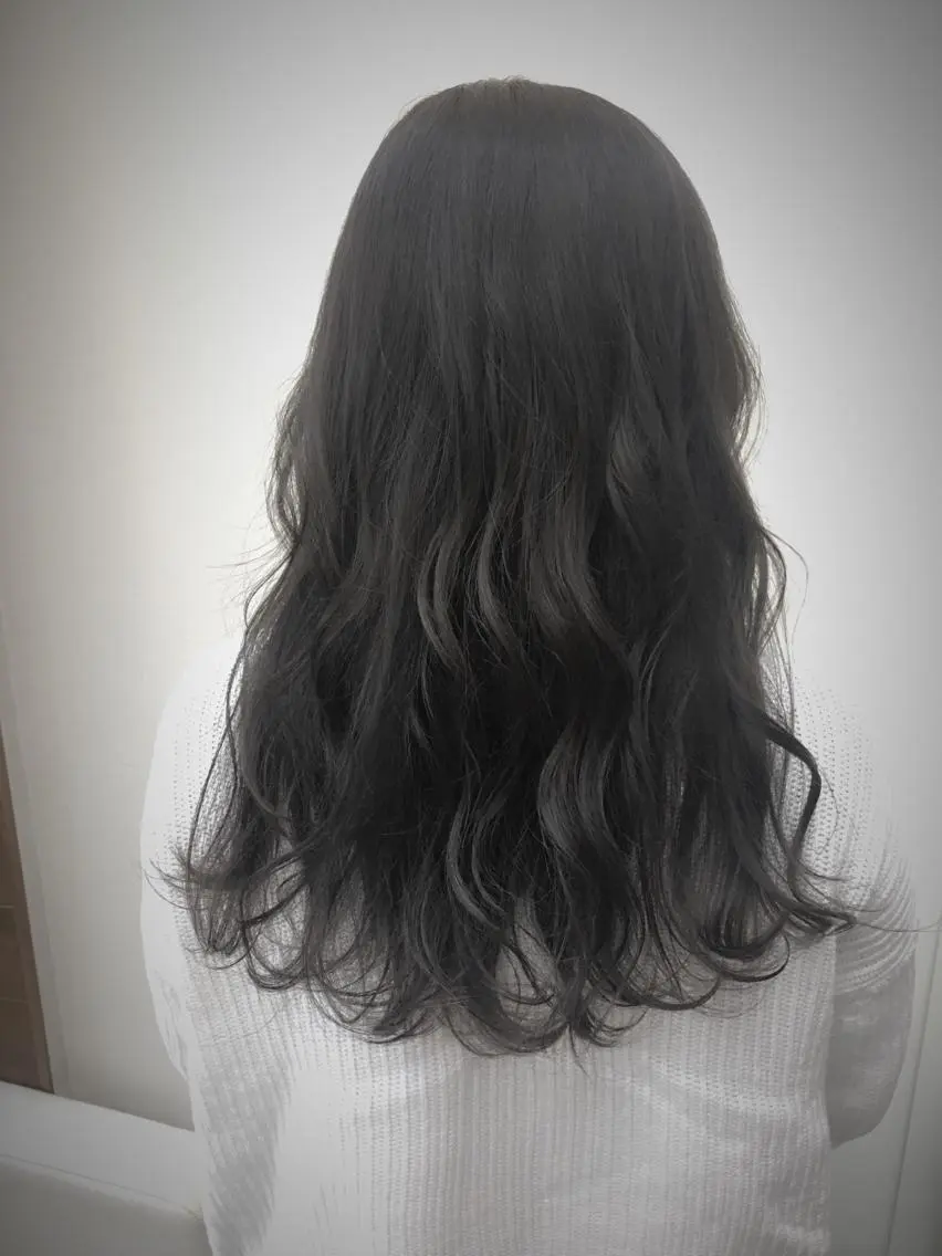 セミロング カラー イルミナカラー ナチュラルスタイル/ 透明感カラー/比嘉のヘアスタイル