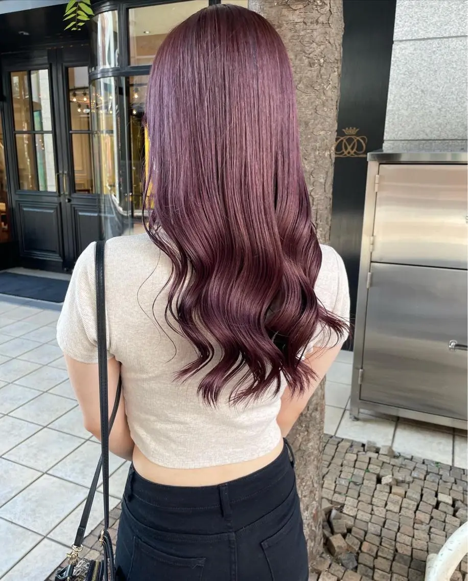 ロング カラー カット ヘアカラー トリートメント 髪質改善will hairdesignのヘアスタイル