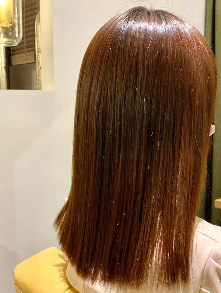 セミロング 髪質改善 縮毛矯正 トリートメント 縮毛矯正専門美容師 宮本遼のヘアスタイル