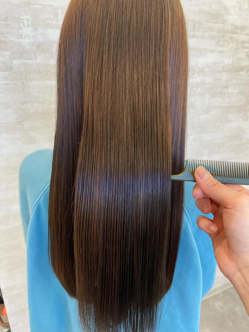 ロング 髪質改善 トリートメント ヘアカラー トリートメント 髪質改善&ヘアケア 永山若奈のヘアスタイル