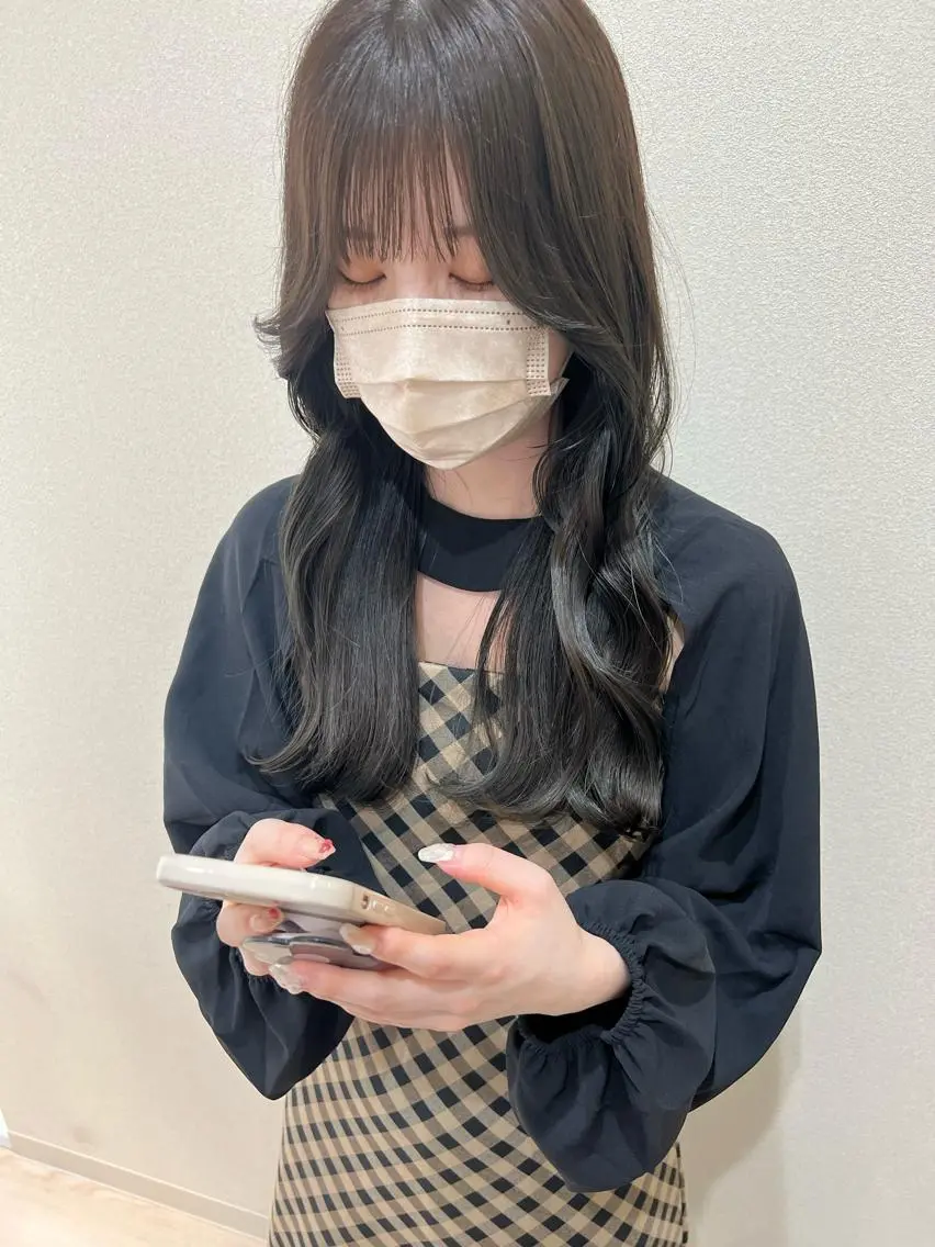 ロング カラー 外国人対応 佐久間のヘアスタイル