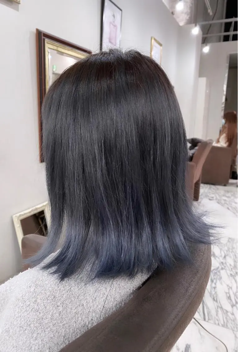 ミディアム カラー 👑圧倒的カラー👑 佐々木祐希のヘアスタイル