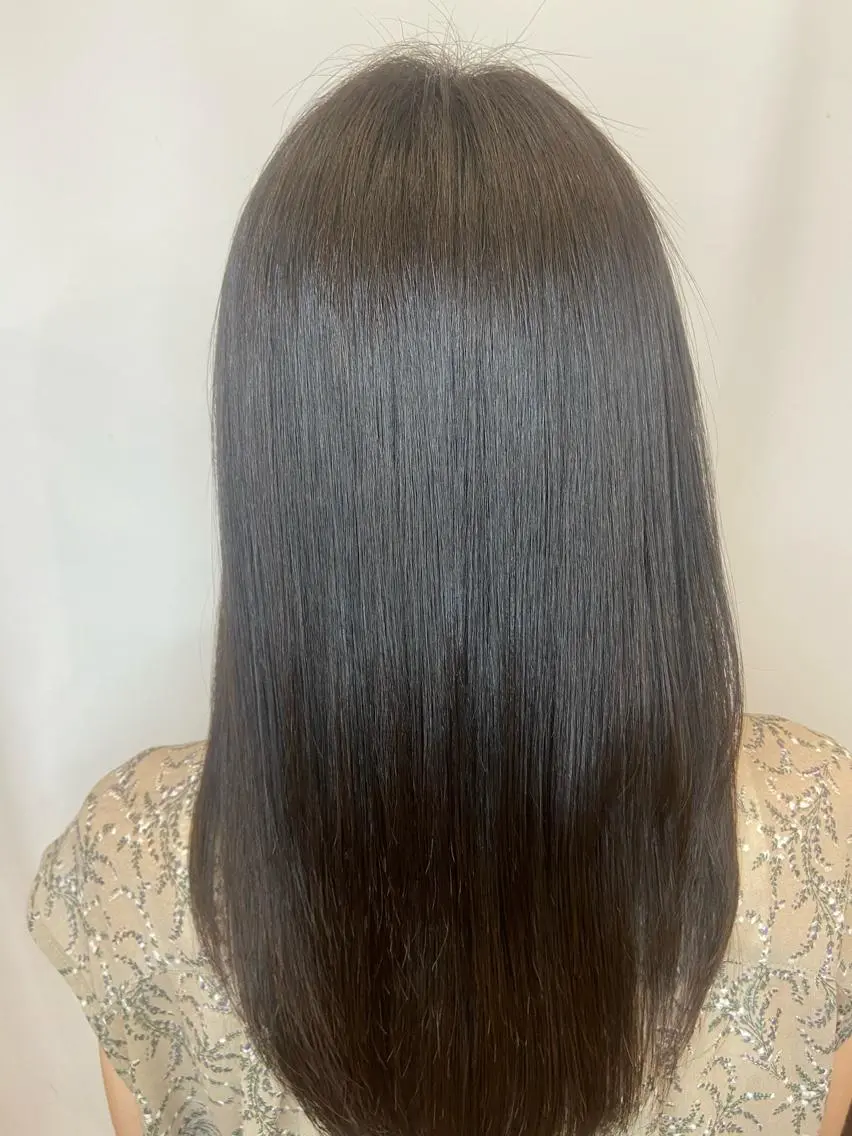 セミロング 🍀失敗しない 縮毛矯正熊谷竜馬🍀のヘアスタイル