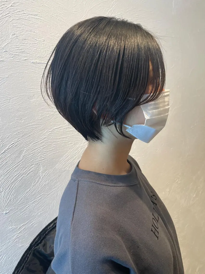 ショート カット トリートメント 赤み消しカラー/透 明感カラー/有吉優香のヘアスタイル