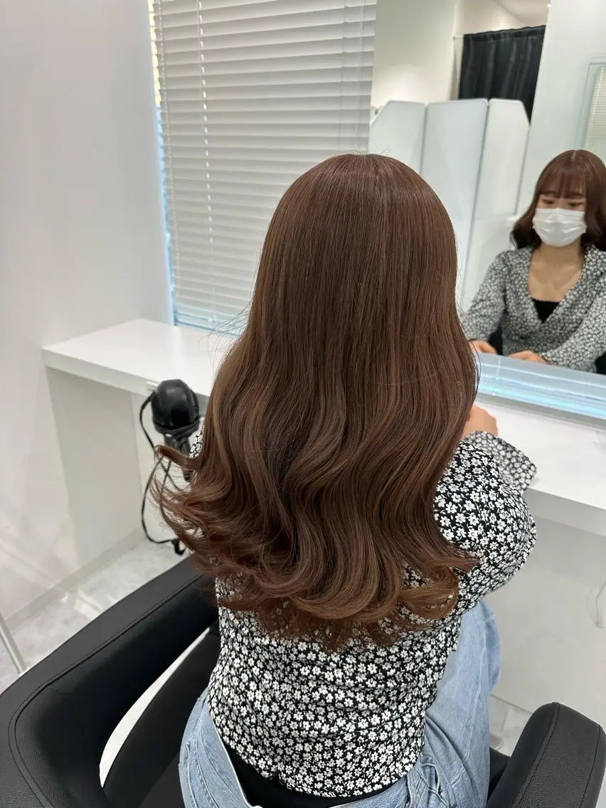 ロング カラー ヘアカラー トリートメント ♡上品韓国髪♡ブラ ウン/SAYATOのヘアスタイル