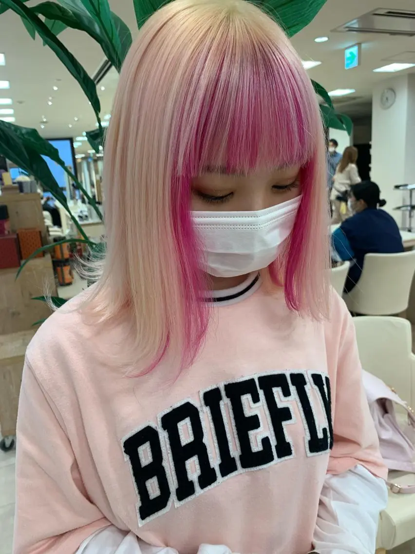 セミロング カラー 暖色専門美容師🎀 お客様満足度◎のヘアスタイル