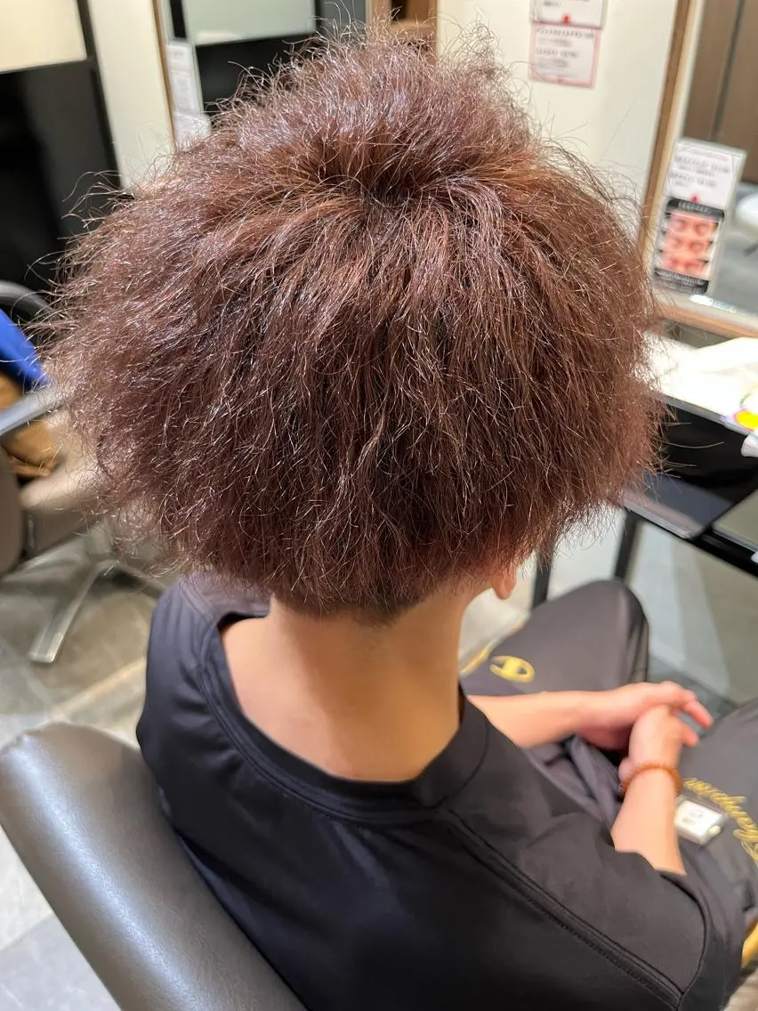 カラー メンズ ブラウンカラー イルミナカラー 🔥坂本 リョウ🔥のヘアスタイル