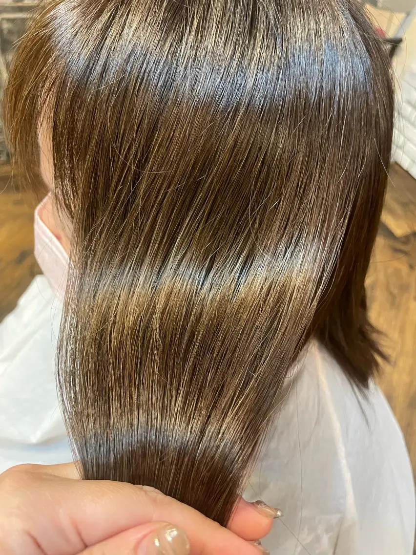 ミディアム カラー カット ヘアカラー 💎ブリーチ💎 カラー💎okadaのヘアスタイル