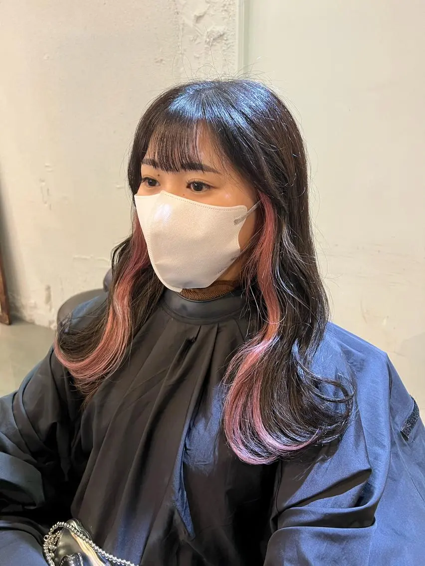 ロング カラー カット ヘアカラー トリートメント 中井 一葉のヘアスタイル