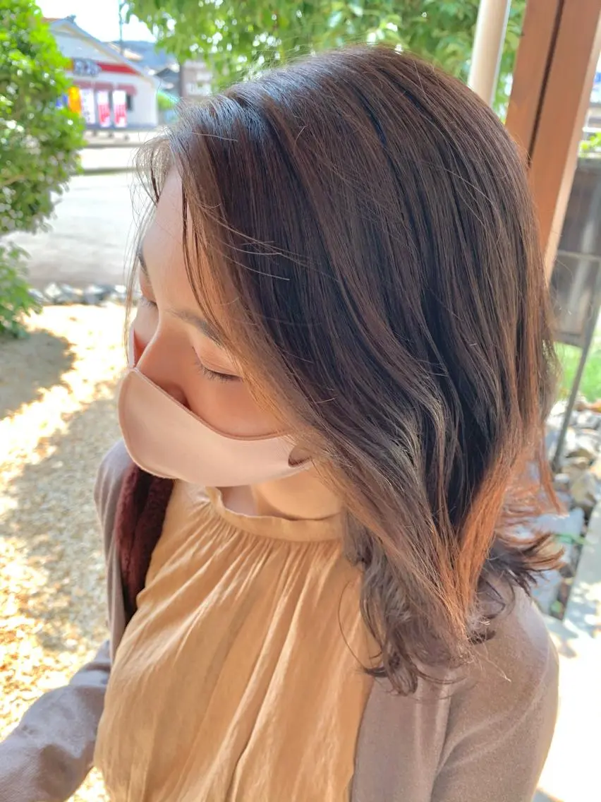 ミディアム カラー ヘアアレンジ Artist 藤﨑紘成のヘアスタイル