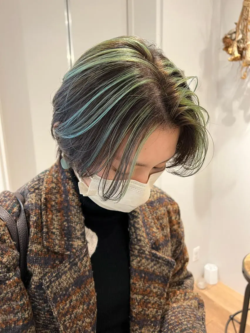 ショート カラー ヘアアレンジ WATARU🔥／ 外国人風ハイライトのヘアスタイル