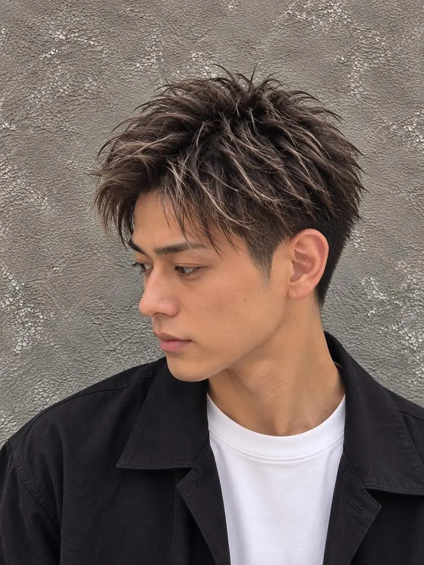 ショート メンズ カラー 脇田 麗乃のヘアスタイル