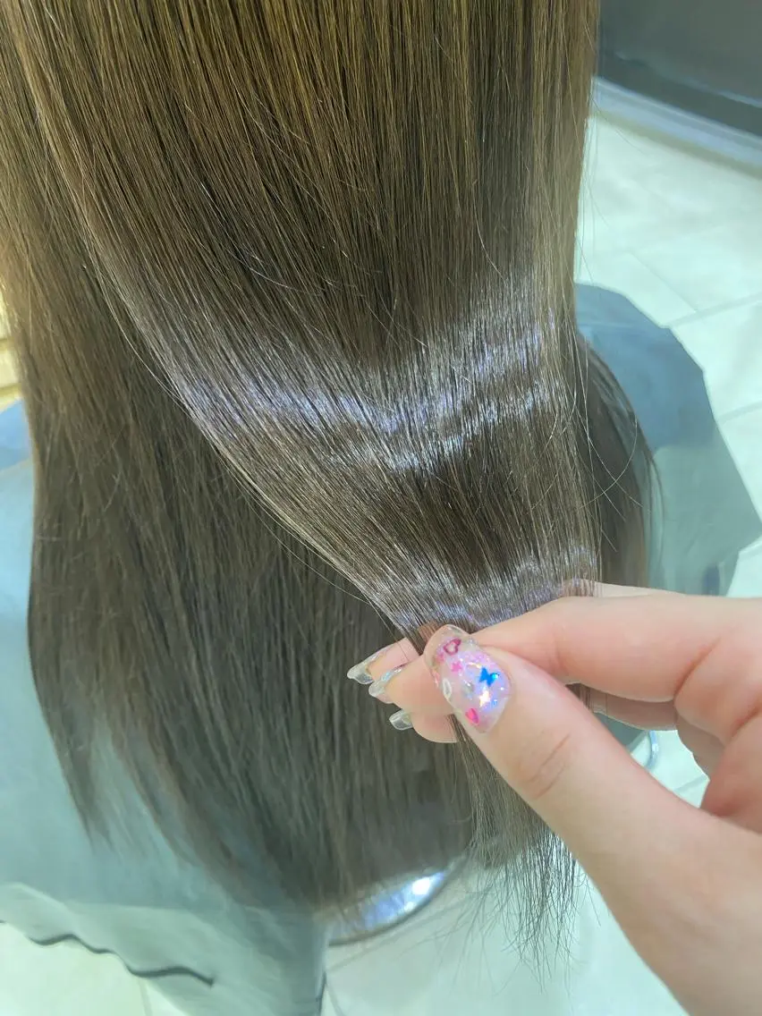ロング カラー ヘアアレンジ TSUNA 🌙 Lim 五反田のマツエク・マツパデザイン