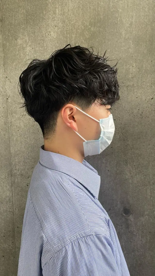 パーマ メンズ もりたみかこ 美容師お休み中のヘアスタイル