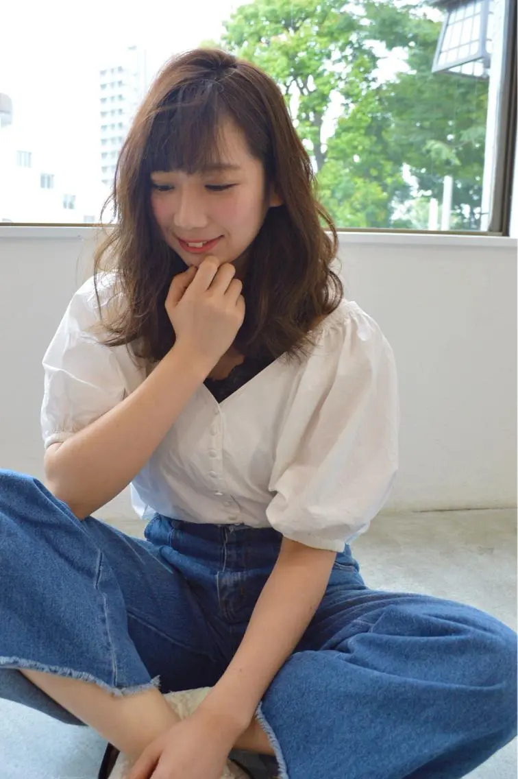 セミロング 植野/新宿 高田馬場のヘアスタイル