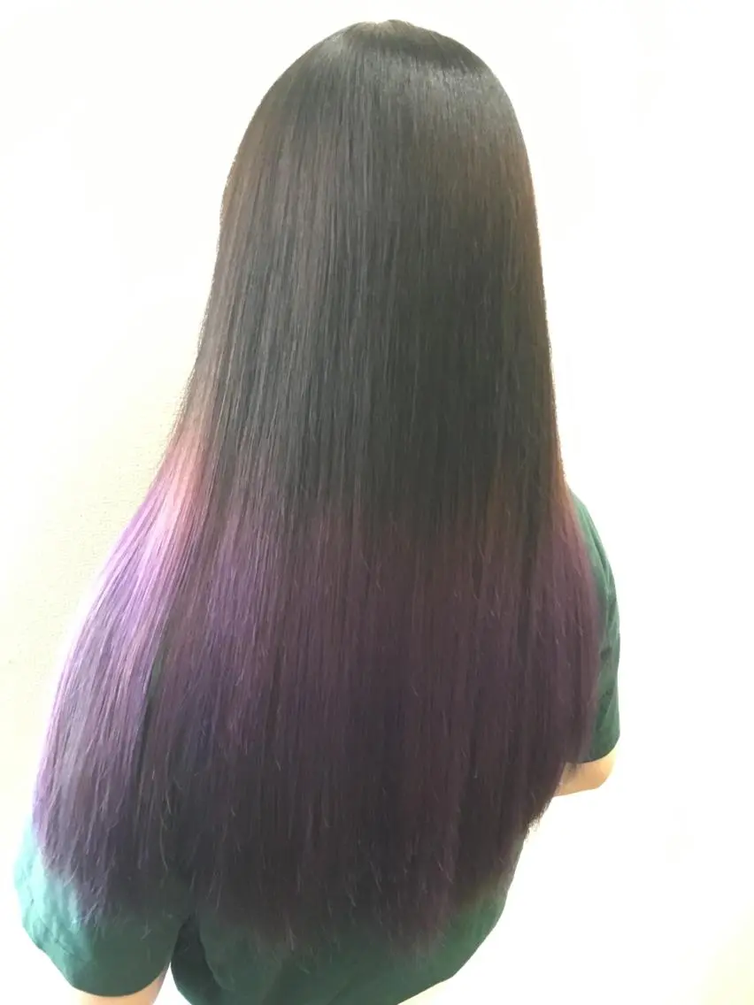 ロング カラー パーマ ヘアアレンジ メンズ キッズ ネイル マツエク・マツパ SHIORI💜口コ ミNo.1艶カラーのヘアスタイル