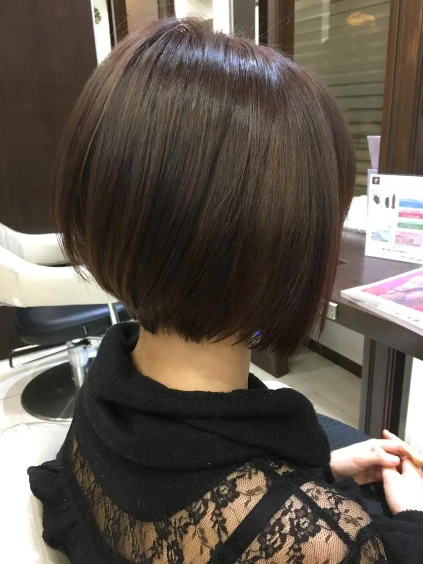 ショート カラー ブリーチ パープルカラー 寺内 紳悟のヘアスタイル