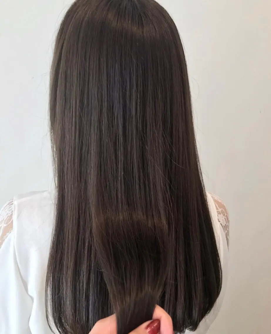 ロング カラー グレージュ オレンジ mayo 🐄🌈のヘアスタイル