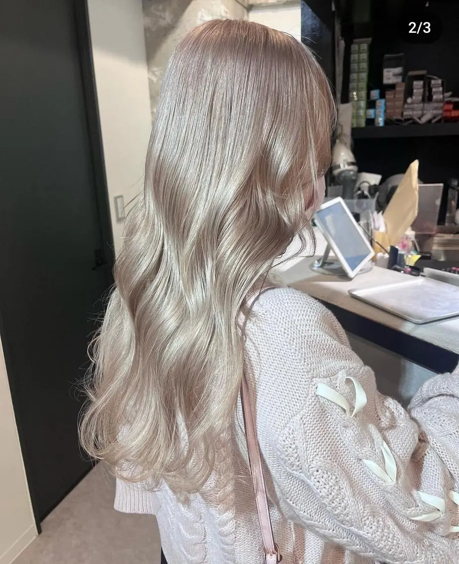 ロング カラー ヘアカラー エクステ 韓国特化 BIZEのヘアスタイル