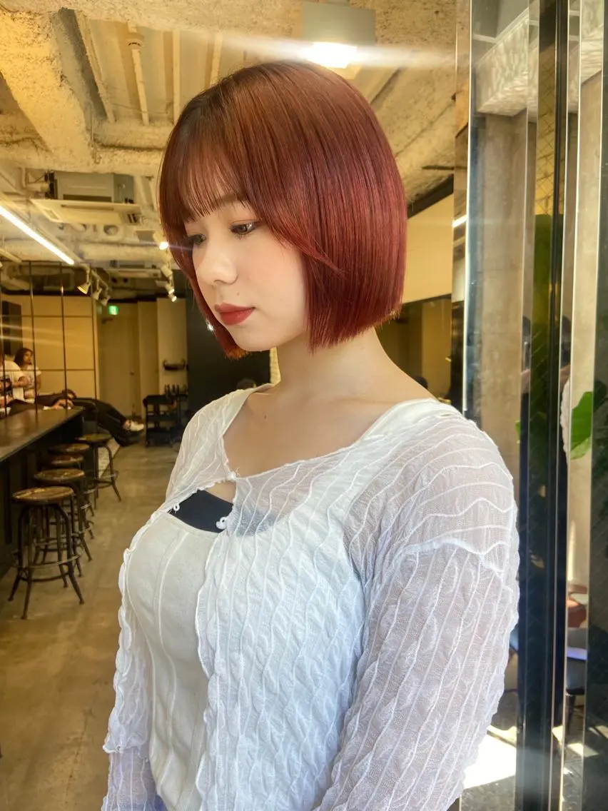 ショート ヘアカラー トリートメント ヘアセット 地毛風艶カラー🌿 喜多夏海のヘアスタイル