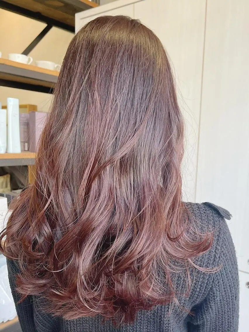セミロング カラー カット ヘアカラー こじま しょういちのヘアスタイル