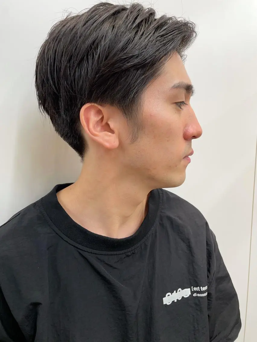 ショート カラー パーマ メンズ 似合わせカット 杉野 凜のヘアスタイル