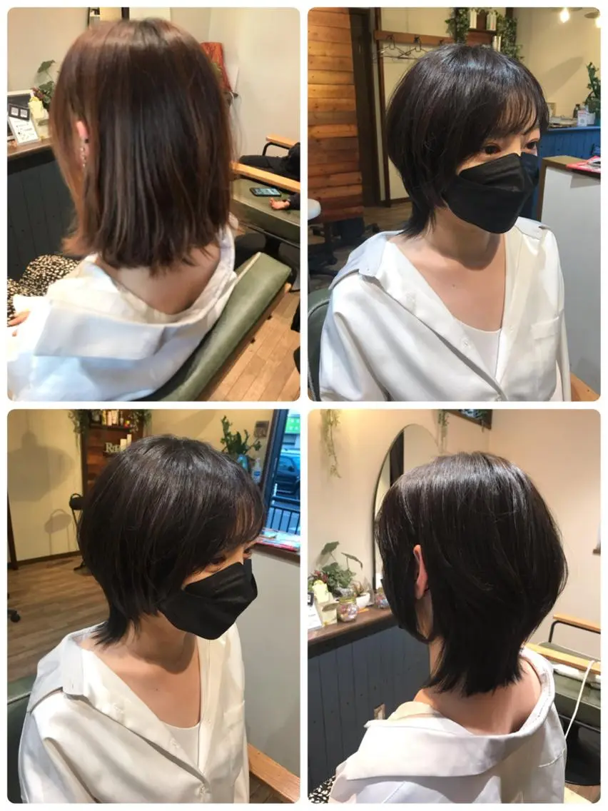 ミディアム カラー カット ヘアカラー Ray hair 春日部のヘアスタイル