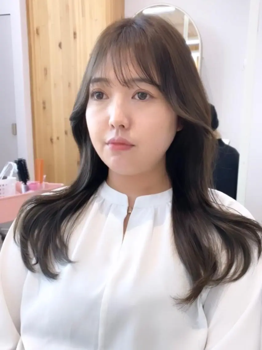 セミロング くびれヘア くびれレイヤー レイヤーカット カット ヘアカラー トリートメント 韓国くびれレイヤー 🇰🇷はづきのヘアスタイル